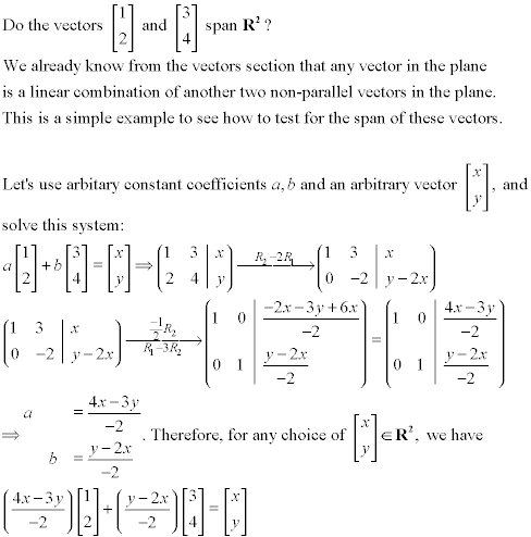 Linear combinations and span (video)